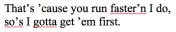 example of dialogue with apostrophes